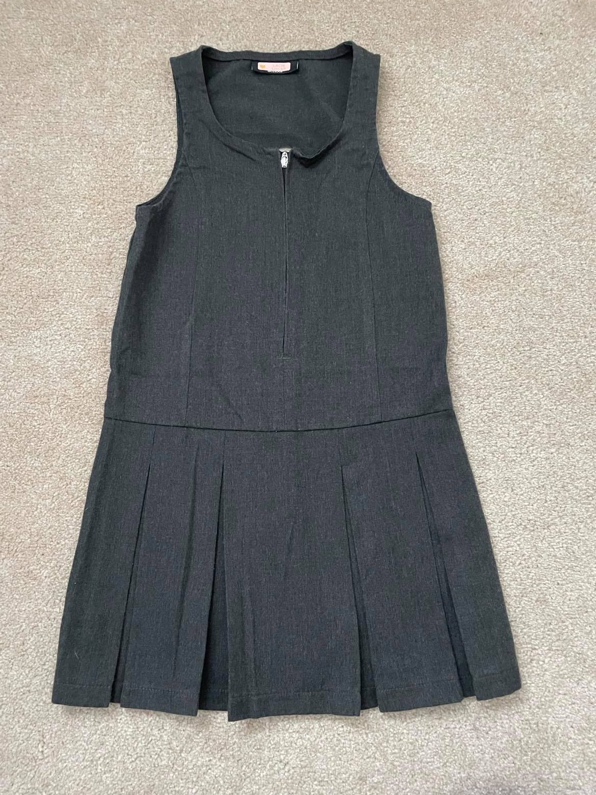 Pinafore Dress (Grey)